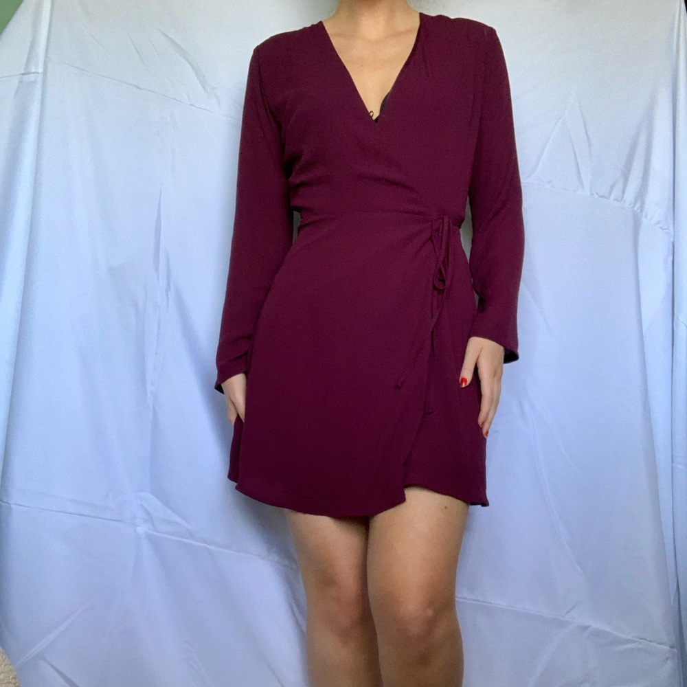 🍷LUSH wrap dress🍇